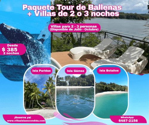 Tour de ballenas y villas